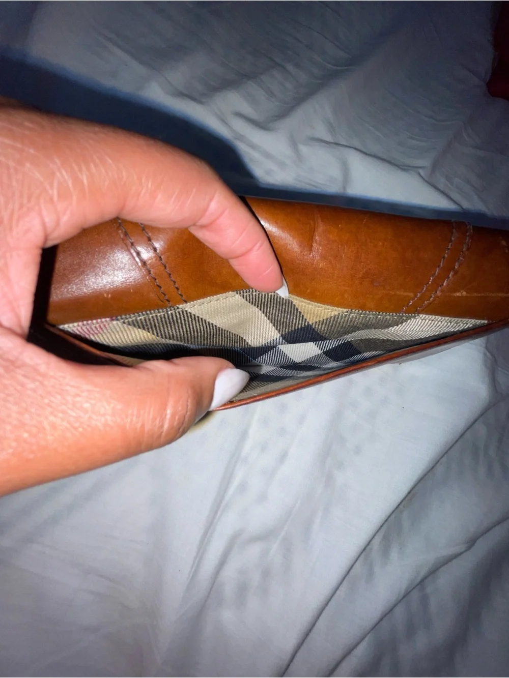 Burberry Leather Continental Wallet - Brown